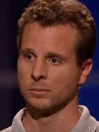 Jamie Siminoff was brutally rejected by Shark Tank judges five years ago when he went on the show pitching his 'smart doorbell' idea. Picture: Shark Tank/Youtube