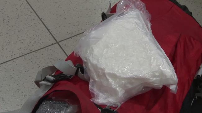 It is alleged the Campsie man transferred the bags containing methamphetamine through the international terminal. Picture: AFP