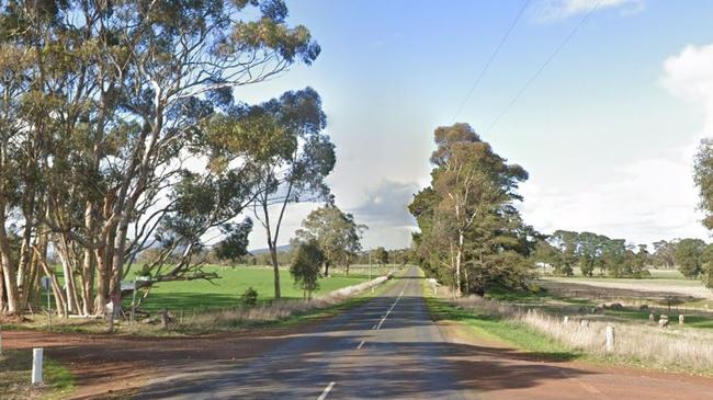A motorcyclist died in a collision at the intersection of Mill Rd and Taylors Rd in Moutajup on May 10, 2025. Picture: Google Maps