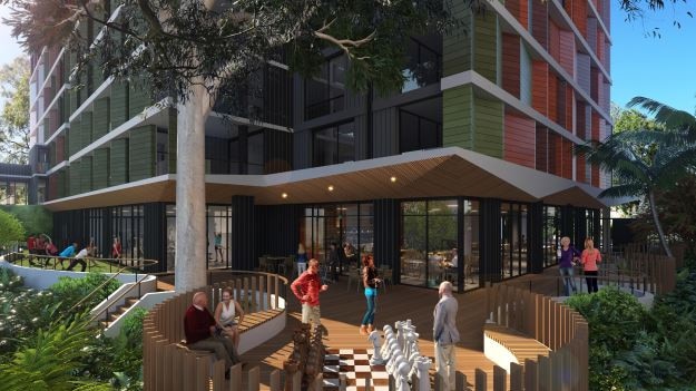 Uniting has big plans to create a mixed use tower comprising a 60-bed residential aged care facility as well as a mix of independent living and assisting living units at 45-53 Oxford Street in Epping.