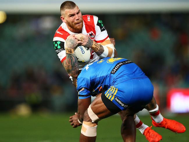 Josh Dugan has the Knights, and a huge score, in his sights this week. Picture: Getty Images