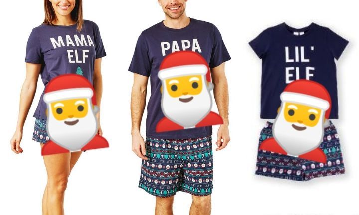 Big W matching family Christmas elf pyjamas are adorable and selling out Kidspot