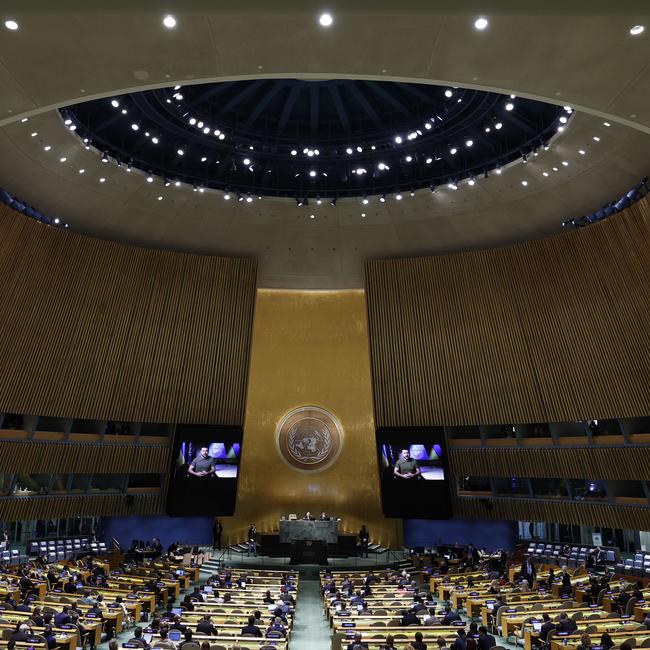 Delegates at the 77th session of the UN General Assembly in New York. Picture: Getty Images/AFP