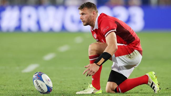 Wales goalkicker Dan Biggar made Fiji pay. Picture: Getty Images