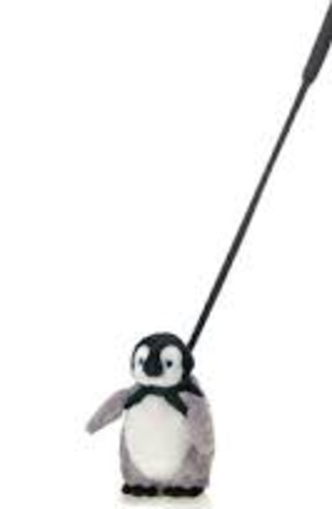 The boy was critically injured by a toy, similar to the one pictured, with the family describing the object as a ‘penguin on a harness attached to a stiff lead.’ Picture: Supplied