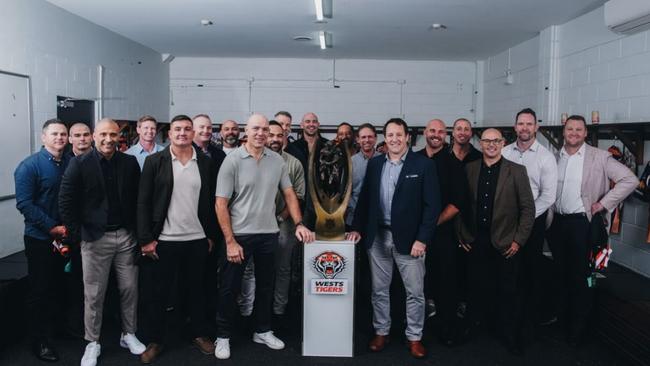 The victorious Wests Tigers 2005 grand final reunion was missing some big names.