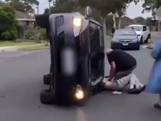 The citizen's arrest happened after a crash in Seaford.