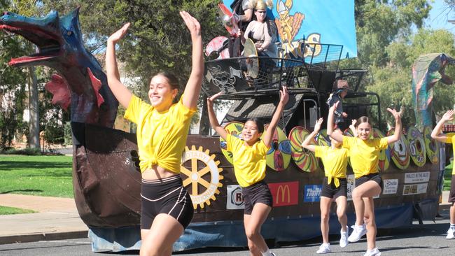 Studio B School of Dance won Best Sporting Float at the muster.