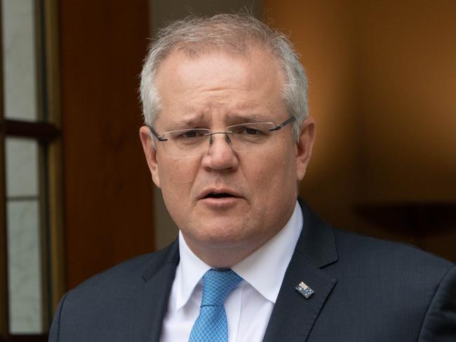 CANBERRA, AUSTRALIA - NCA NewsWire Photos JULY 08, 2020: The Prime MInister, Scott Morrison during a press conference at Parliamnet House. Picture: NCA NewsWire / Andrew Taylor