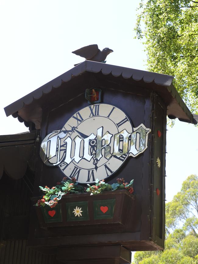 One of about 50 cuckoo clocks.