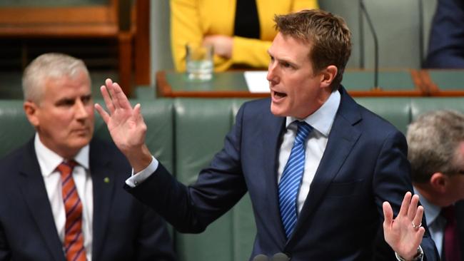 Attorney-General Christian Porter during Question Time last week. Picture: AAP