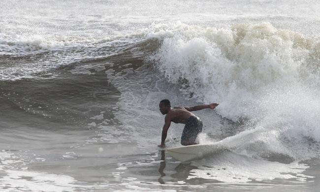 Alexandra Headland gets good lefts and rights for longboarders and shortbaorders alike. Picture: Nicholas Falconer