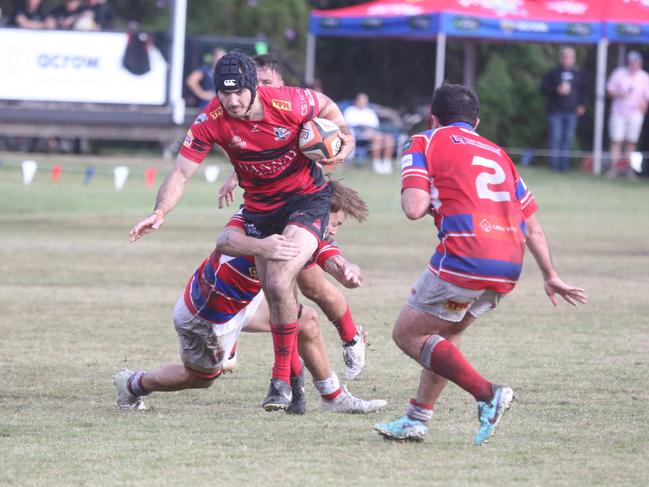 GCDRU seniors round 6 - 1st grade Bond Pirates v Colleges Knights.Connor Kennedy.11 May 2024 Miami Picture by Richard Gosling