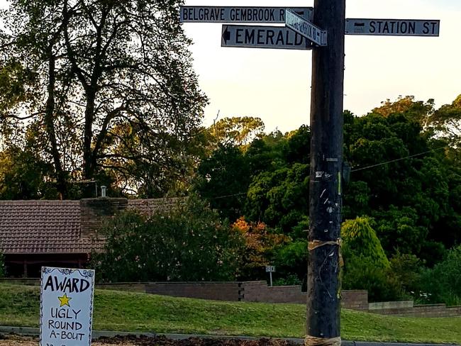 Damyn Gordon took this photo of the Belgrave Gembrook Rd roundabout in Belgrave.