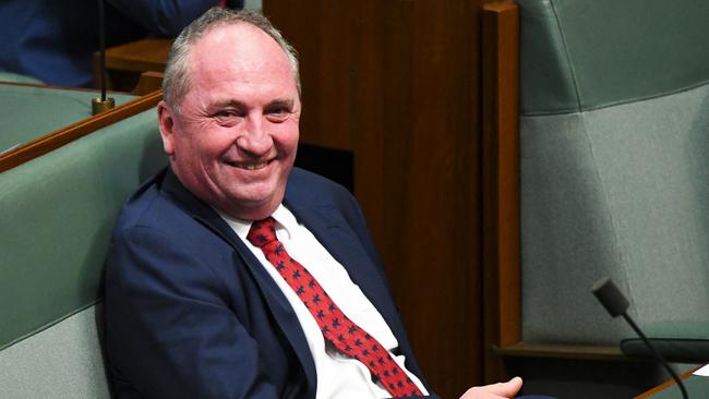 As a journalist who spends half his time in regional Australia I have to report people outside the capitals love Barnaby Joyce, even if some Tesla-driving, Zali Steggall-voting neighbours in Manly tut-tut. Picture: AAP