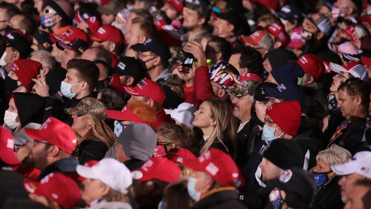 Catching COVID to own the libs. Picture: Scott Olson/Getty Images/AFP