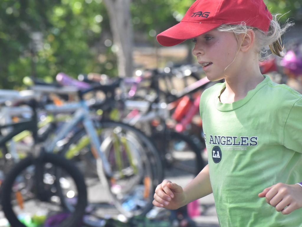 Juniors in action at The Capricornian Rocky Triathlon on March 17, 2024.