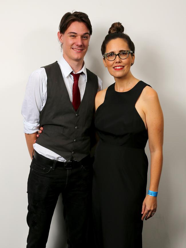 Lachlan Baldwin and Angela Bankier. Picture: AAP/David Clark