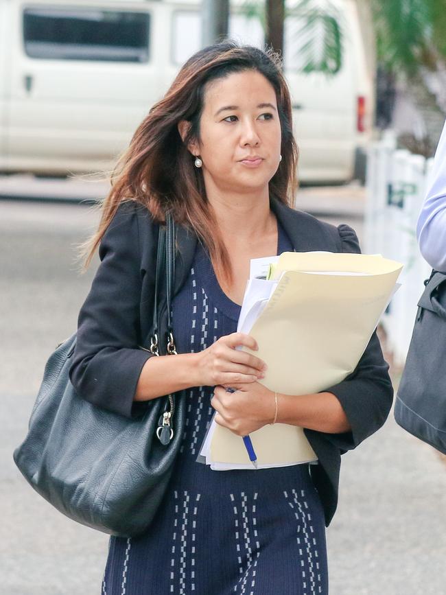 Commonwealth prosecutor Naomi Low outside Darwin Local Court. Picture: Glenn Campbell