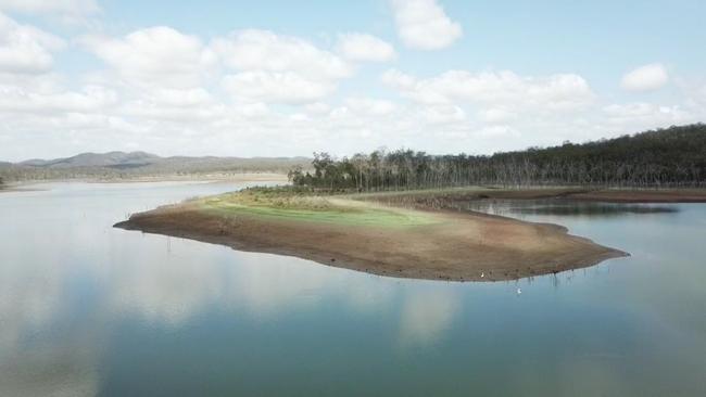 The level of the Paradise Dam has plunged since the Palaszczuk Government started releasing 400 megalitres of water every day from late September due to safety concerns.