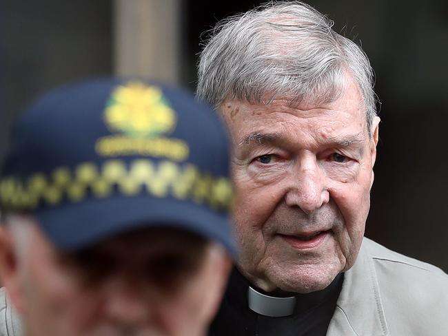 Cardinal George Pell’s old age will not protect him in prison. Picture: Con Chronis