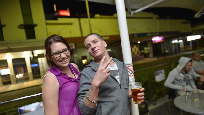 Mellisa Dent, Arron Vilbro at the Grand Hotel, Gladstone. Photo Luka Kauzlaric / The Observer