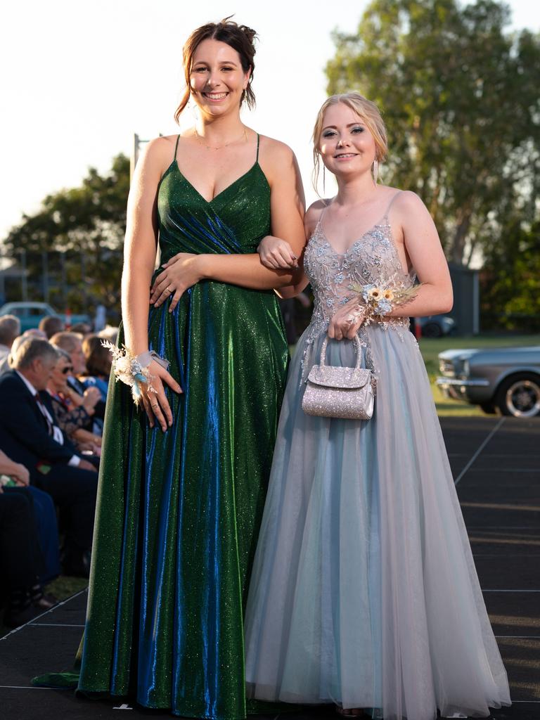 Maddie Yench and Leala Bottero at the 2024 Rockhampton Grammar School formal.