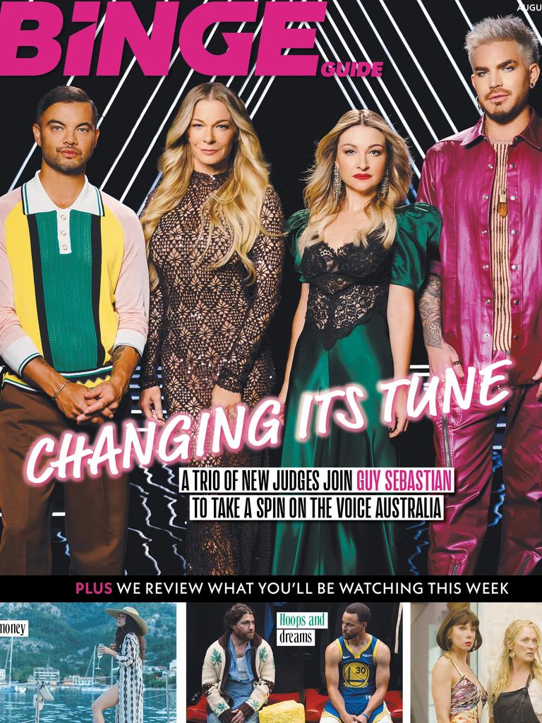 The Voice Australia coaches star on the cover of The Binge Guide, out today on the flip side of Stellar.