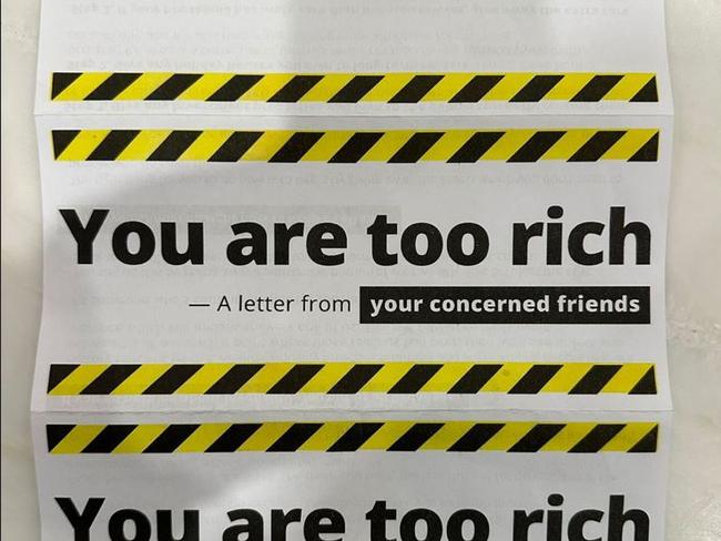 Toorak homeowners targeted for being ‘too rich’ amid cost of living crisis