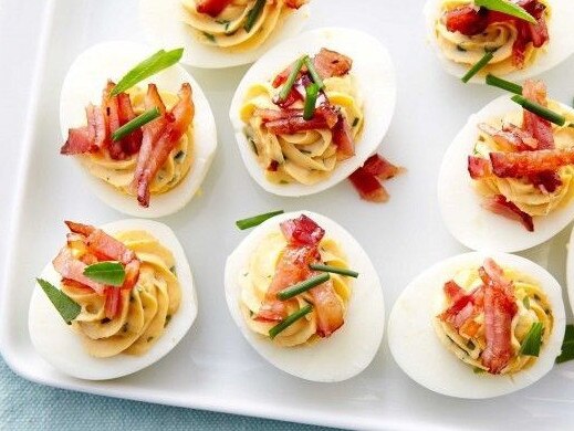 Devilled eggs.