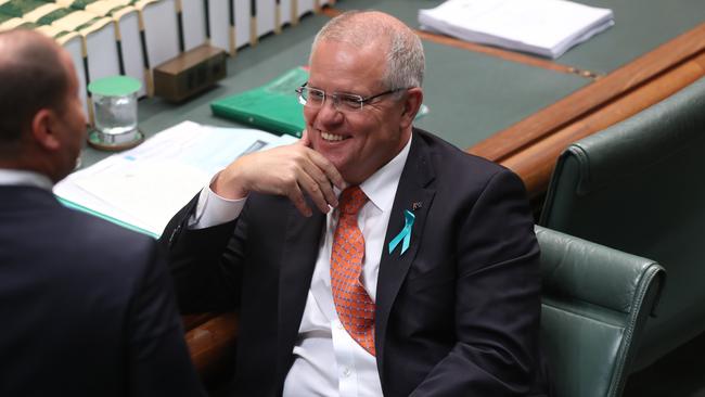 PM Scott Morrison during Question Time on Monday. Picture: Kym Smith