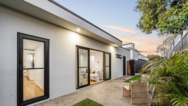 It is part of a block of three townhouses – two of which are currently owned by Mr Speirs. Picture: realestate.com.au