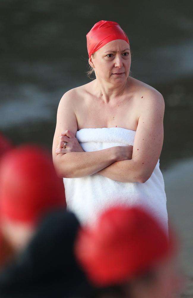 Nude Solstice Swim at Long Beach Sandy Bay as part of Dark Mofo 2022. Picture: Nikki Davis-Jones