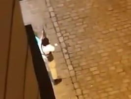 One of the gunmen captured on video in Vienna, Austria. Picture: Twitter