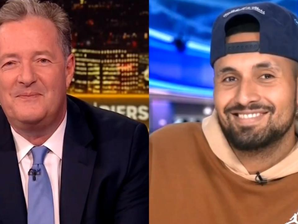 ‘I’ve actually grown to really like you’: Piers Morgan sits down with Nick Kyrgios