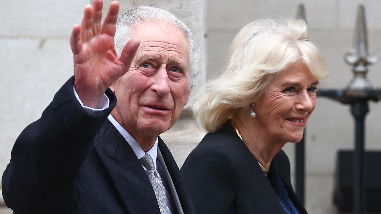 King Charles III and Queen Camilla are seen leaving The London Clinic on January 29, 2024. Picture: Peter Nicholls/Getty Images