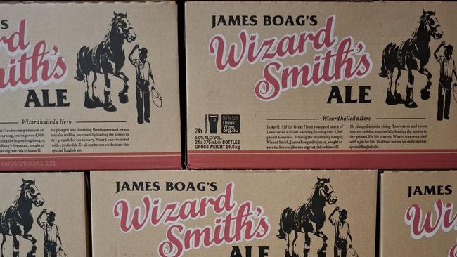 After more than 17 years on the market, James Boag’s Wizard Smith Ale is reportedly being discontinued. Picture: Supplied