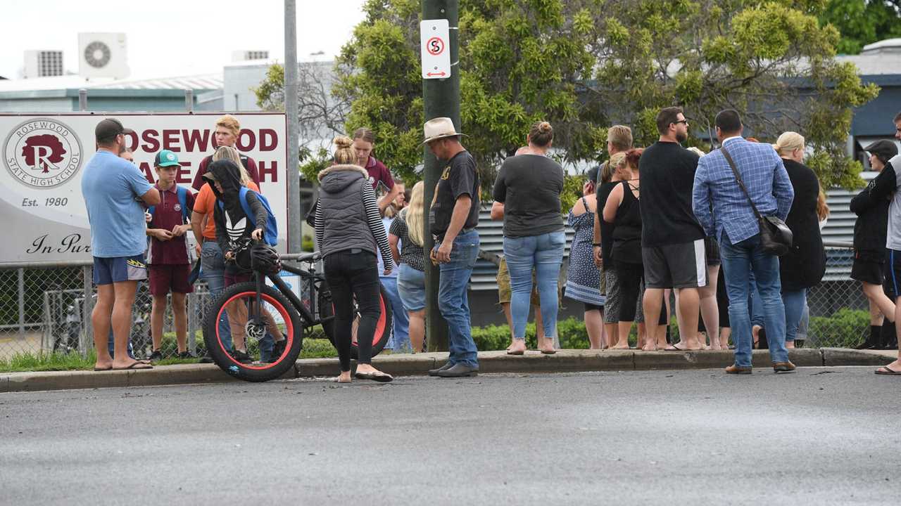 Rosewood State High School alleged stabbing incident. Picture Rob Williams. Picture: Rob Williams