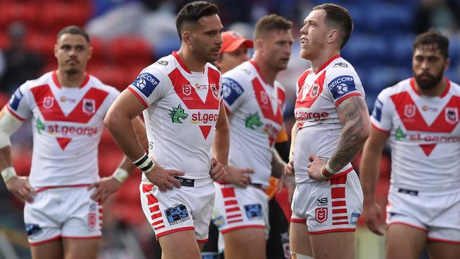 The Dragons have become the new joke among footy fans. Picture: Brett Costello