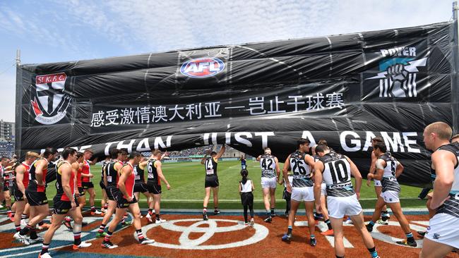 St Kilda and Port Adelaide will return to China for a game in May next year. Picture: AAP /David Mariuz