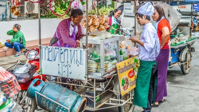 A street food vendor in Phuket.