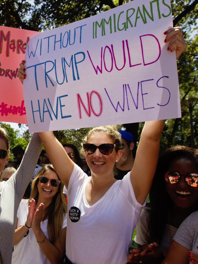 A Sydney protester. Picture: Jenny Evans