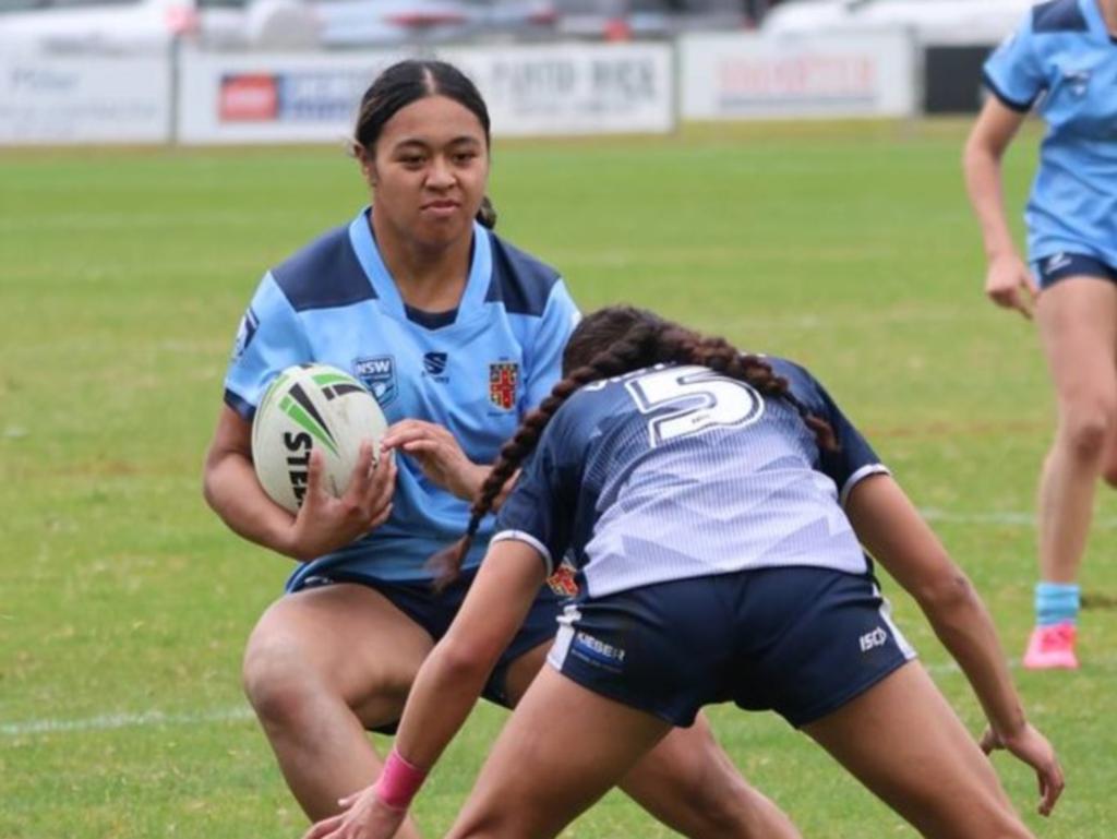 Anastasia Leatupue during the ASSRL Under-16 National Championships in Port Macquarie. Picture: Heather Murry/ASSRL