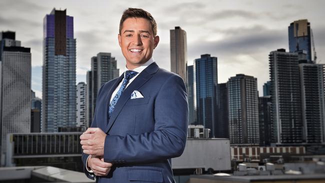 Seb Costello after returning to Melbourne after a stint as Europe correspondent for Nine News. Picture: Tony Gough