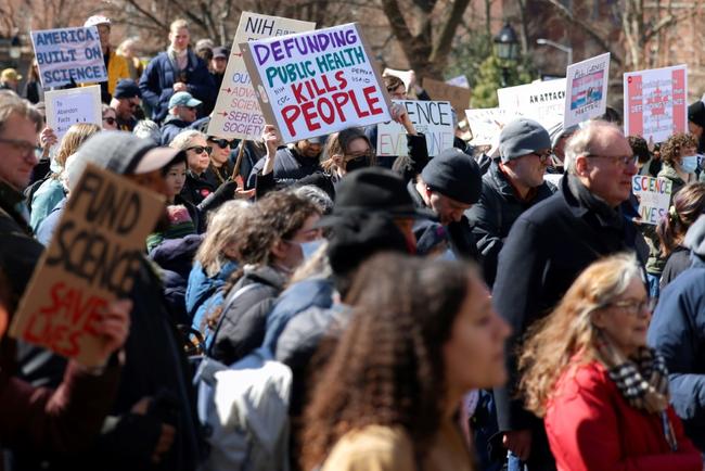 Scientists rally in US cities to protest Trump cuts