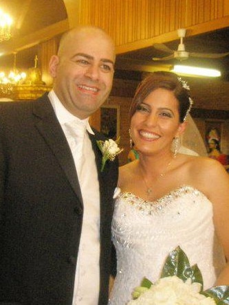 Khal Asfour pictured at his wedding in September 2010. Picture: Facebook.