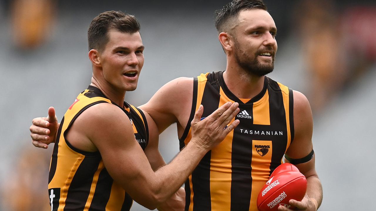 Jaeger O'Meara and Jack Gunston are two of Hawthorn’s leaders. Picture: Getty Images