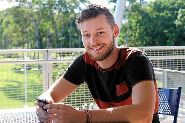 Rowan Schindler of Mooloolah, is developing the iForage app with the input of other USC students and staff.Photo Contributed. Picture: Contributed