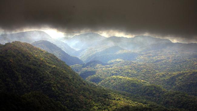 Heavy weather clouds blanket the Southern Highlands of PNG, where Oil Search owns a string of oil and gas fields.