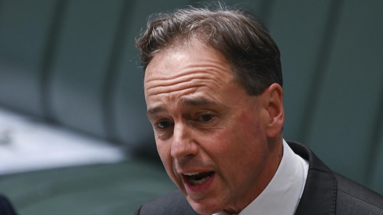 Health Minister Greg Hunt revealed the change to AstraZeneca advice. Picture: Martin Ollman / NCA NewsWire